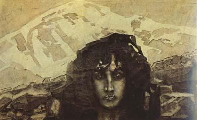 Mikhail Vrubel Head of the Demon (mk19)